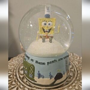 2003 Sponge Bob snow globe music box